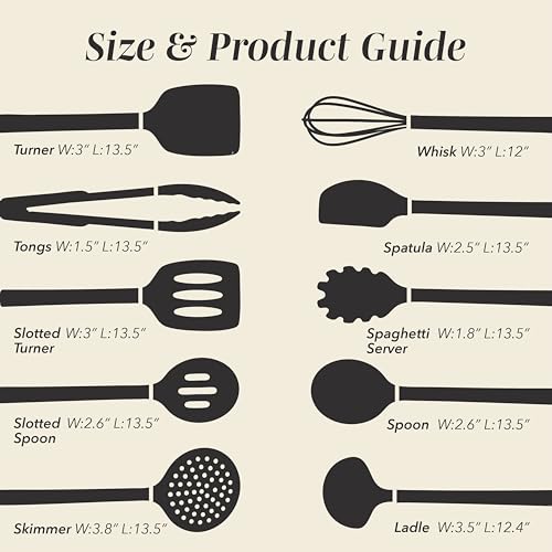 Silicone Cooking Utensils (10 Count)