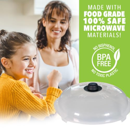 Tall Magnetic Microwave Splatter Cover for Food