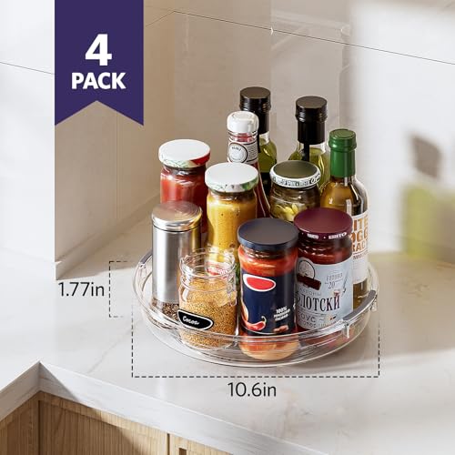 4 Pack 10.6in Lazy Susan Organizer (4 Count)