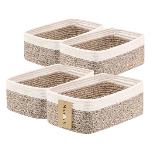 Small Storage Baskets for Organizing (4 Count)