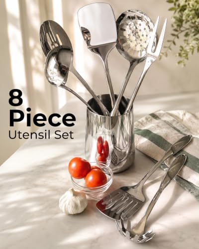 Stainless Steel 8 Piece Cooking Utensil Set (8 Count)