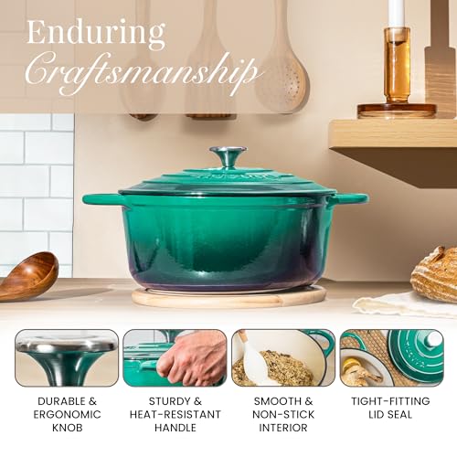 Enamelled Cast Iron Dutch Oven Pot with Lid