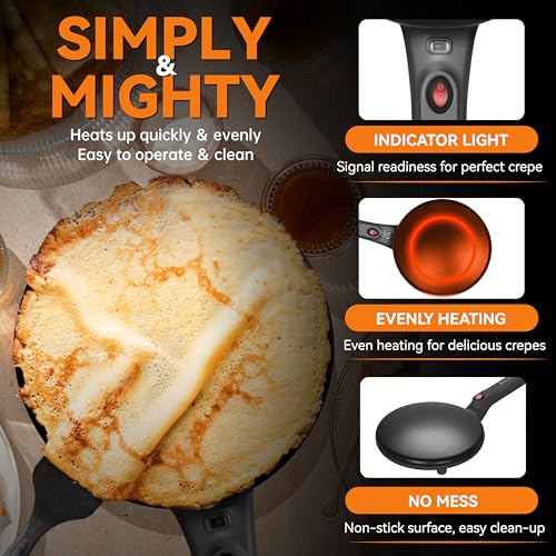 Crepe Maker Machine with Auto Power Off