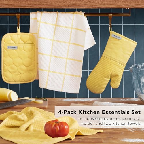 Quilted Cotton Terry Cloth Oven Mitt