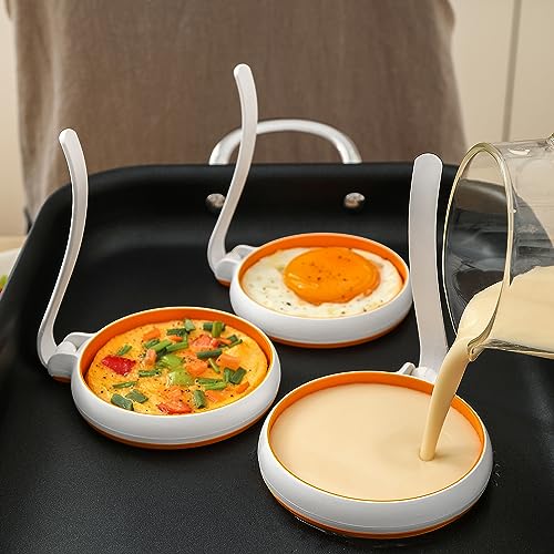 Silicone Fried Egg Cooker Rings Set (4 Count)