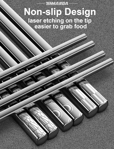 Metal Chopsticks Reusable 18 (5 Count)