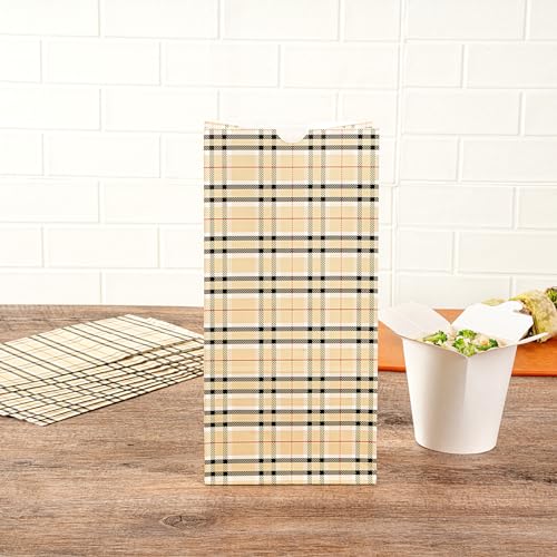 Paper Plaid Bag (100 Count)