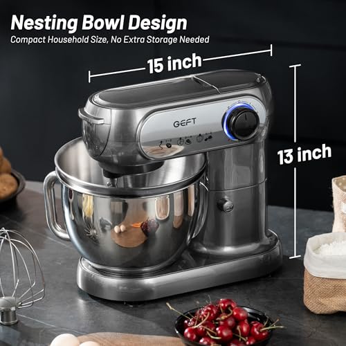 Stand Mixer 3.5QT&6QT Bowls Mixers Kitchen Electric Stand Mixer Gray