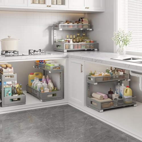 1 Pack 17IN Depth Under Sink Storage Organizer
