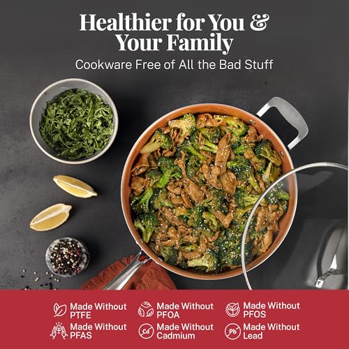 20 Pc Pots and Pans Set Nonstick Cookware + Bakeware Set