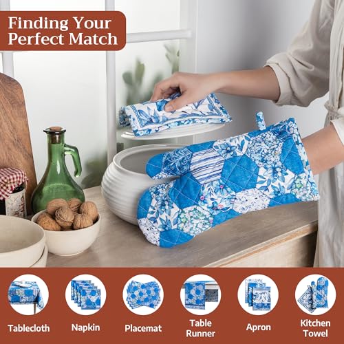 100% Cotton Oven Mitt & Pot Holder Set (2 Count)