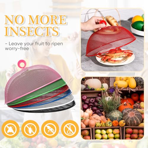 6 Pcs Metal Mesh Food Cover Outdoor Food Tents