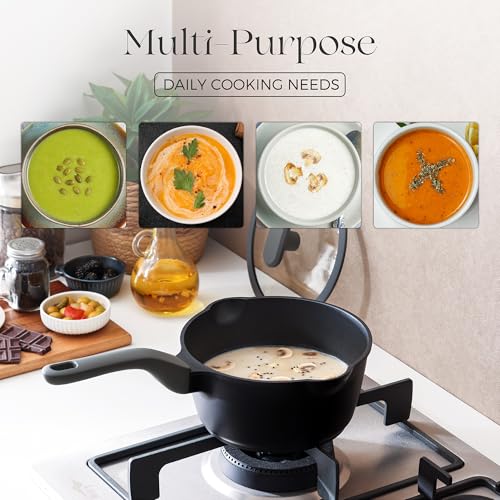 Ceramic Nonstick Saucepan with Lid