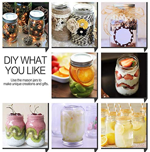 16oz Regular Mouth Mason Jars (12 Count)