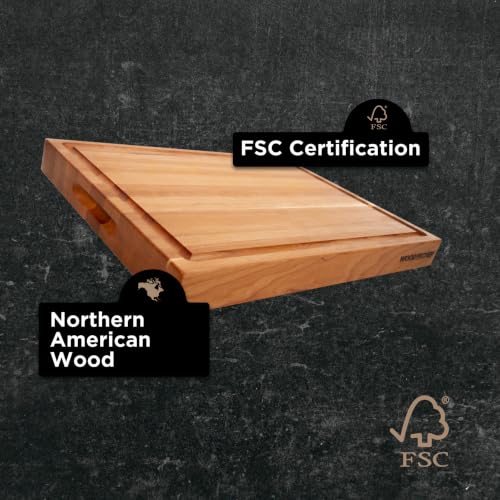 16" Classic Cherry Reversible Cutting Board with Juice Groove