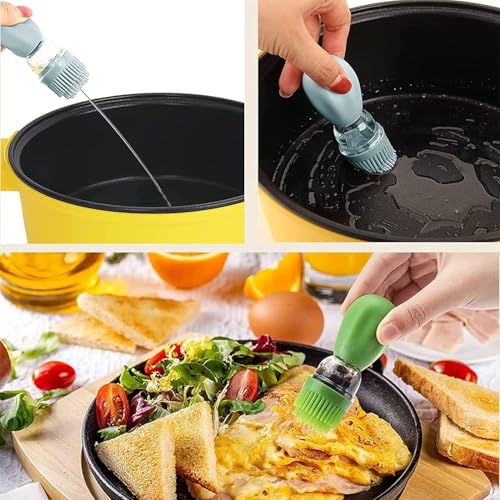 Oil Dispenser Bottle with Silicone Brush