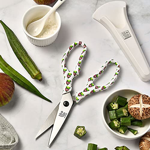 Kitchen Scissors Heavy Duty Kitchen Shears with Magnetic Holder Made with Japanese Steel 4034