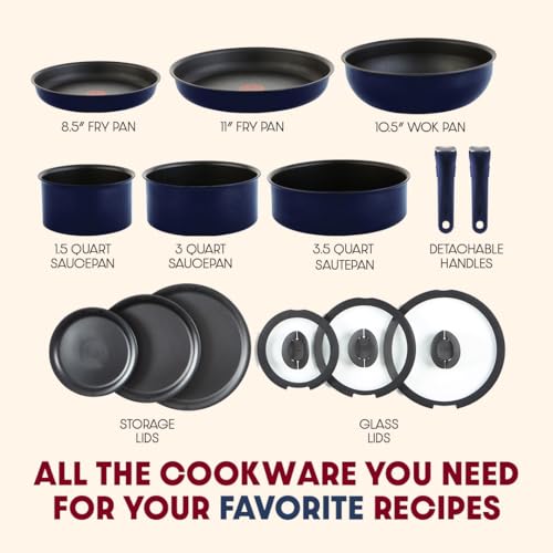 Ingenio Expertise Non Stick Cookware Set 14 Piece
