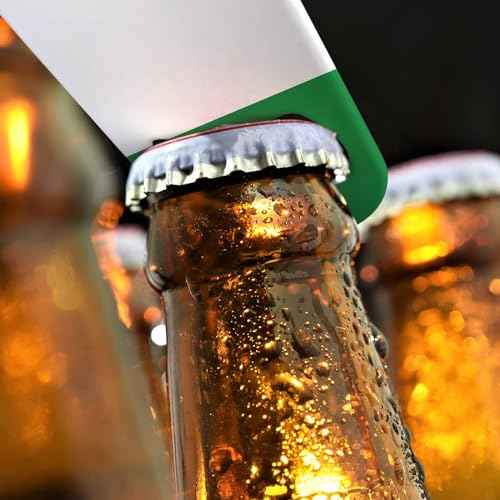 Ltaly Flag Stainless Steel Bottle Opener Green White Red Italian Country Flag Flat Beer Bottle Opener Keychain for Home Kitchen Bar Restaurant Party Birthday Gift