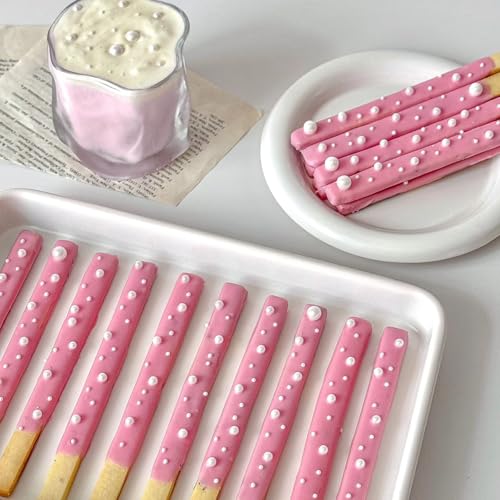 Edible White Pearl Sprinkles for Cake Decorating (4.6 Ounce)