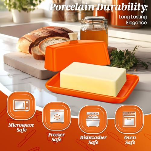 Extra Large Ceramic Butter Dish with Lid