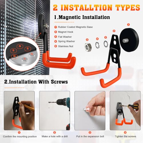 Heavy Duty Magnetic Garage Hook