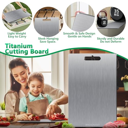 Titanium Cutting Board for Kitchen Set of 3
