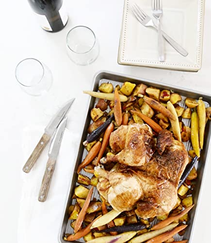 Nonstick Half Sheet Pan and Quarter Sheet Pan (2 Count)