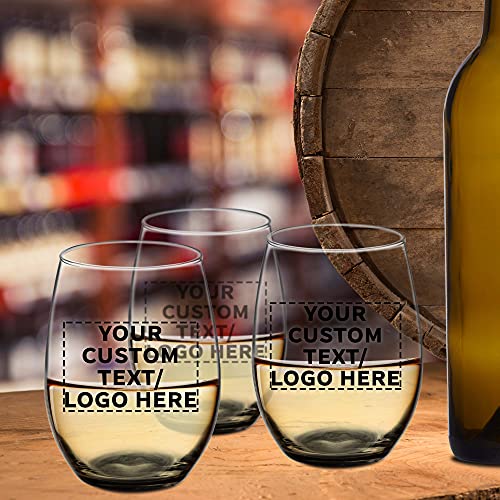 100 ARC Stemless Wine Glasses Set (100 Count)