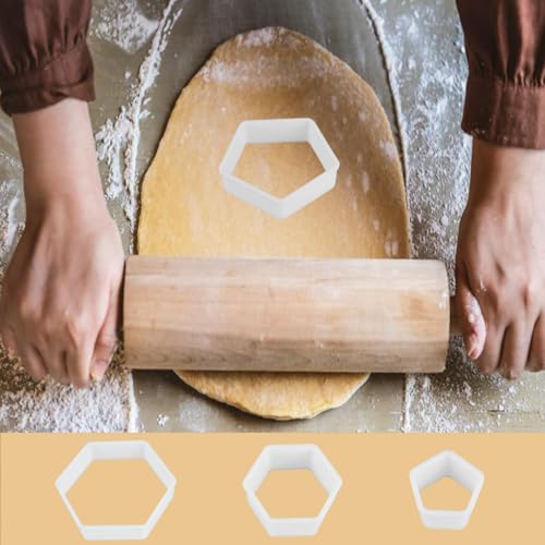 8 Pcs Soccer Ball Hexagon Cookie Cutter (8 Count)