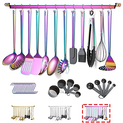 Rainbow Cooking Utensils Set (37 Count)