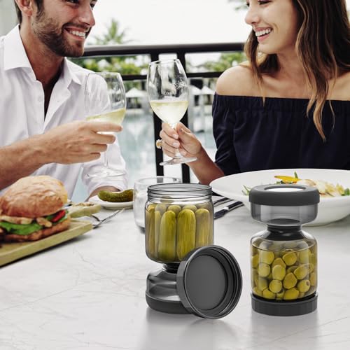 Pickle Jar with Strainer Flip (34 Fl Oz)