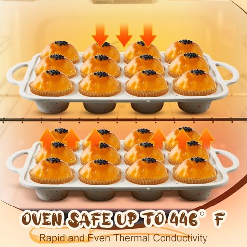 2 Silicone Muffin Pans with 200 Liners (2 Count)