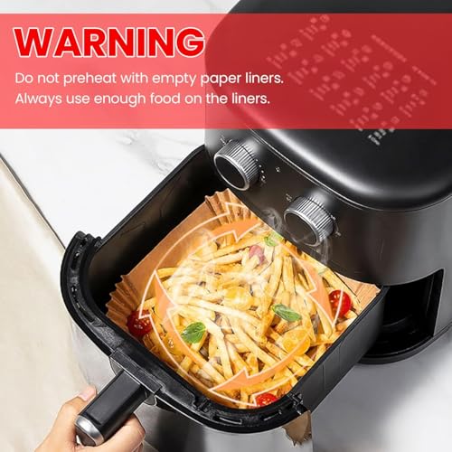 505 PCS Square Air Fryer Liners Disposable 8inch for 5 (505 Count)