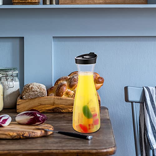 12 Pcs Plastic Carafe with Flip Top Lid (12 Count)