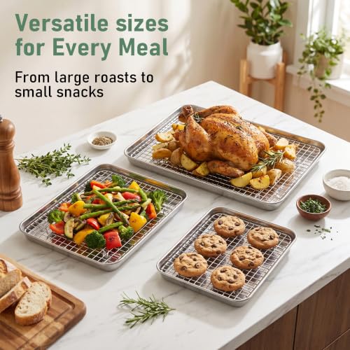 Baking Sheet with Wire Rack Set (6 Count)