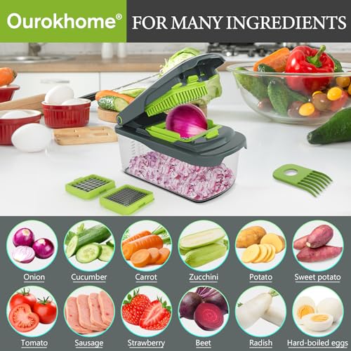 Vegetable Chopper Cutter with Container (2 Count (Blade))