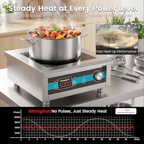 5000W Commercial Induction Cooktop