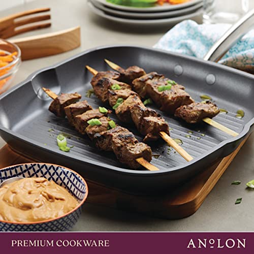 Accolade Forged Hard Anodized Nonstick Square Grill Pan