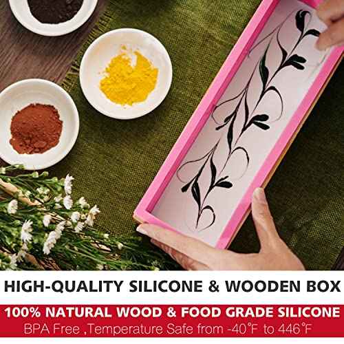 2 pcs Rectangular Soap Molds Kit with Cutters