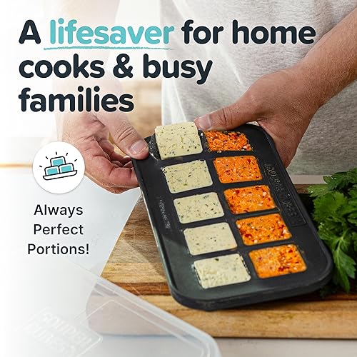 2 Tbsp Silicone Freezer Molds with Lids (2 Count)