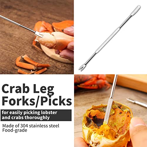33 Pcs Crab Crackers and Tools Set with 4 Crab Leg Crackers