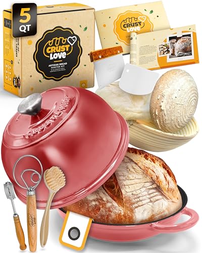 5 QT Bread Oven for Sourdough Baking with Lid & Baking Tool Set