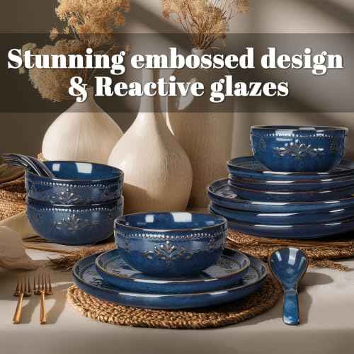 16 Piece Handcrafted Ceramic Dinnerware Set