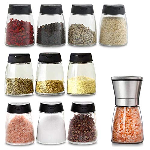 Glass Spice Jars (11 Count)