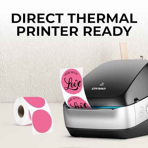 Bright Pink Thermal Labels (735 Count)