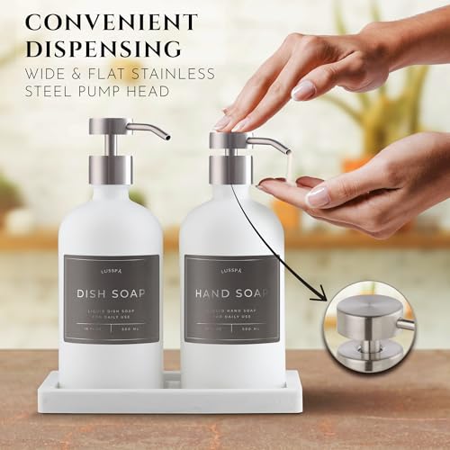 Glass Soap Dispenser Set of 2 (2 Count)
