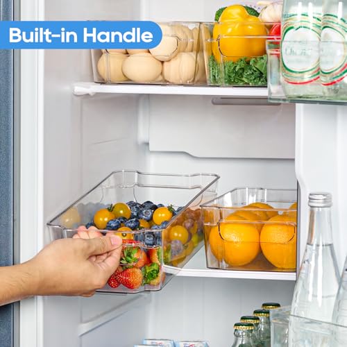 Clear Plastic Storage Bins (8 Count)