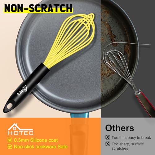 4 Pieces Silicone Whisks Set (4 Count)