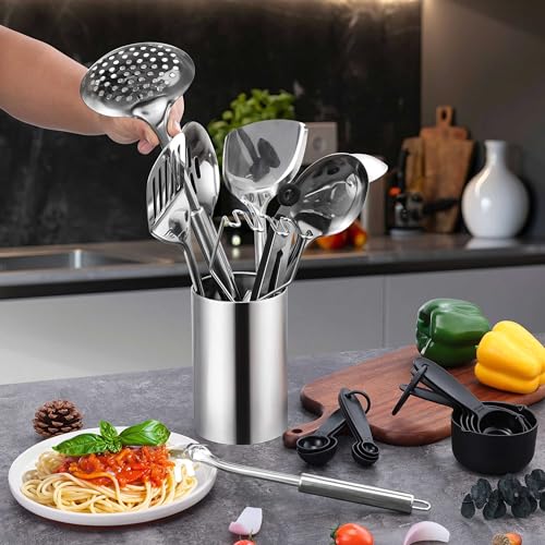 31 Piece Stainless Steel Cooking Utensils Set (31 Count)
